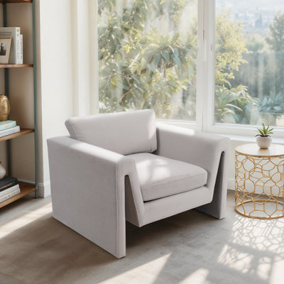 42" Larsson Accent Chair, Gray - Al Rugaib Furniture