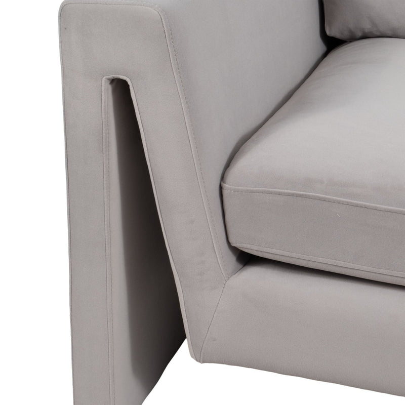 42" Larsson Accent Chair, Gray - Al Rugaib Furniture