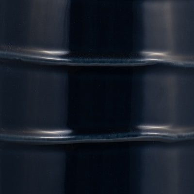 CER, 17H TRIBAL VASE, NAVY BLUE