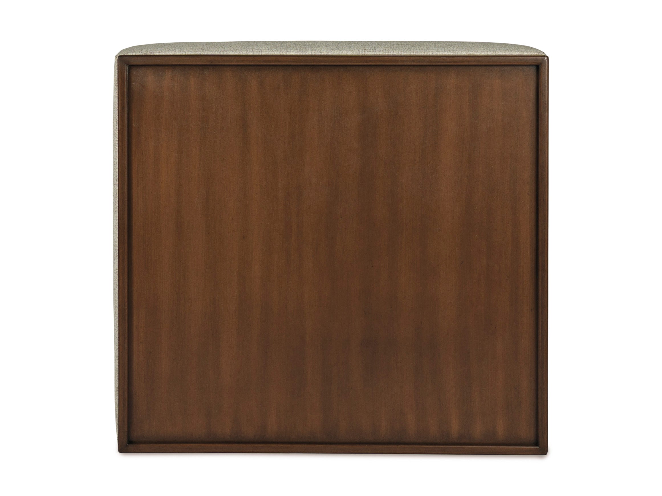 OTTOMAN WITH WOOD TOP
