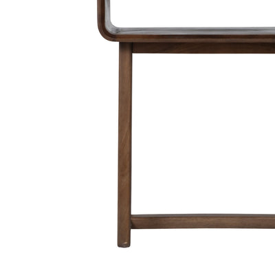 42x30" Travertine Inlay Console Table, Brown - Al Rugaib Furniture