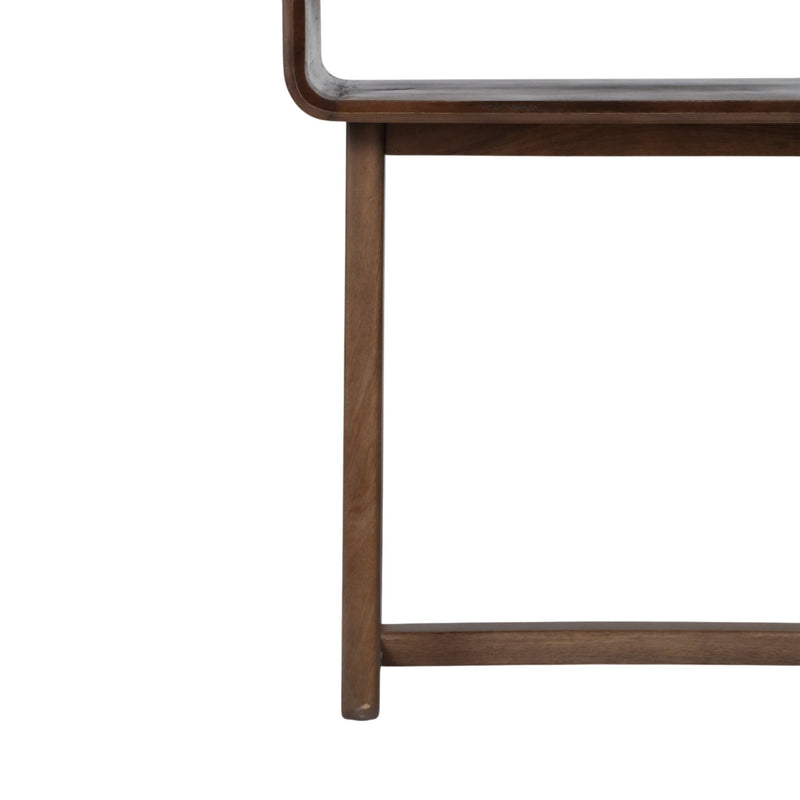 42x30" Travertine Inlay Console Table, Brown - Al Rugaib Furniture