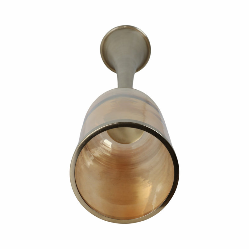 43" Illum Large Gold Glass Candle Hurricane - Al Rugaib Furniture