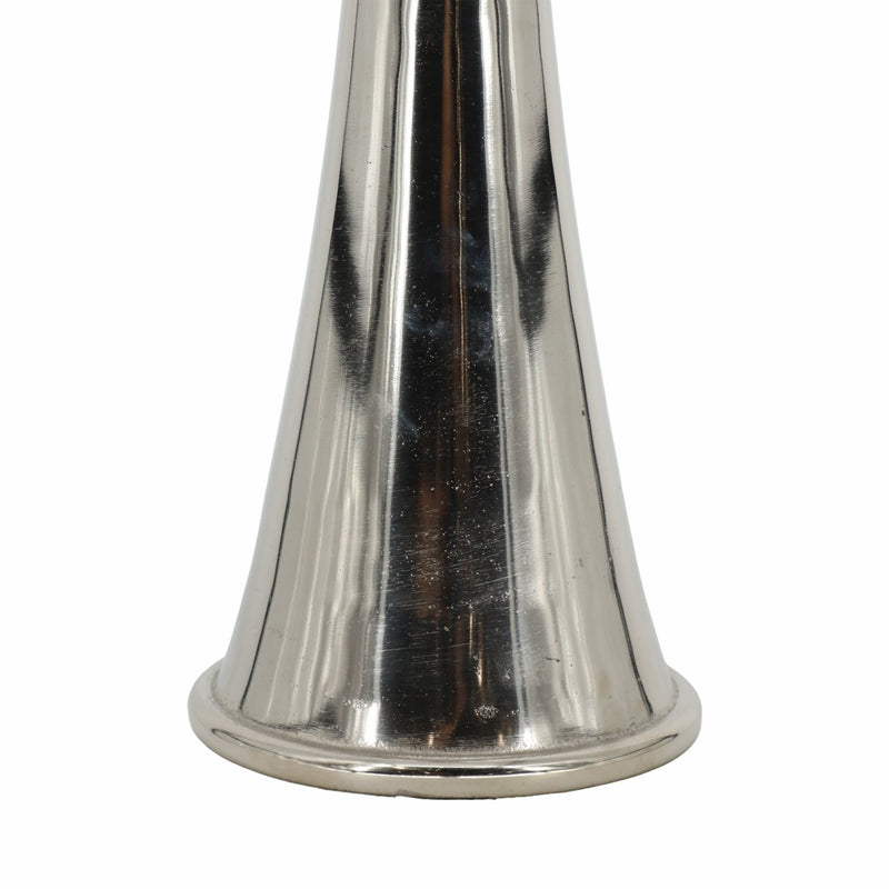 43" Radiant Large Silver Glass Candle Hurricane - Al Rugaib Furniture