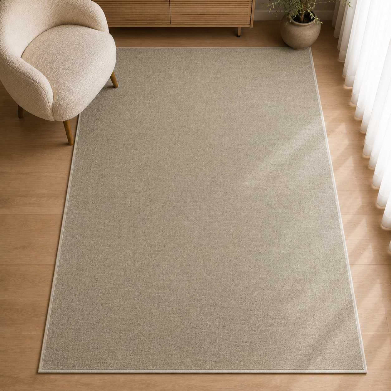 Palermo White Rug - 400 x 500 cm