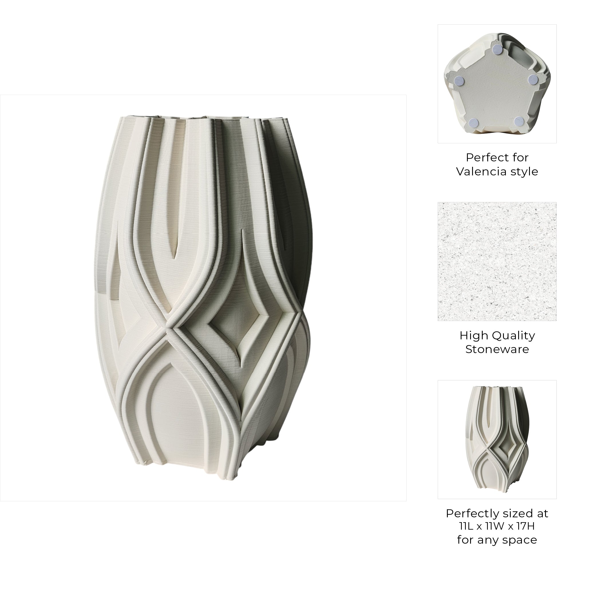 مزهرية سالفورد المطبوعة ثلاثية الأبعاد Salford 3d Printed Vase