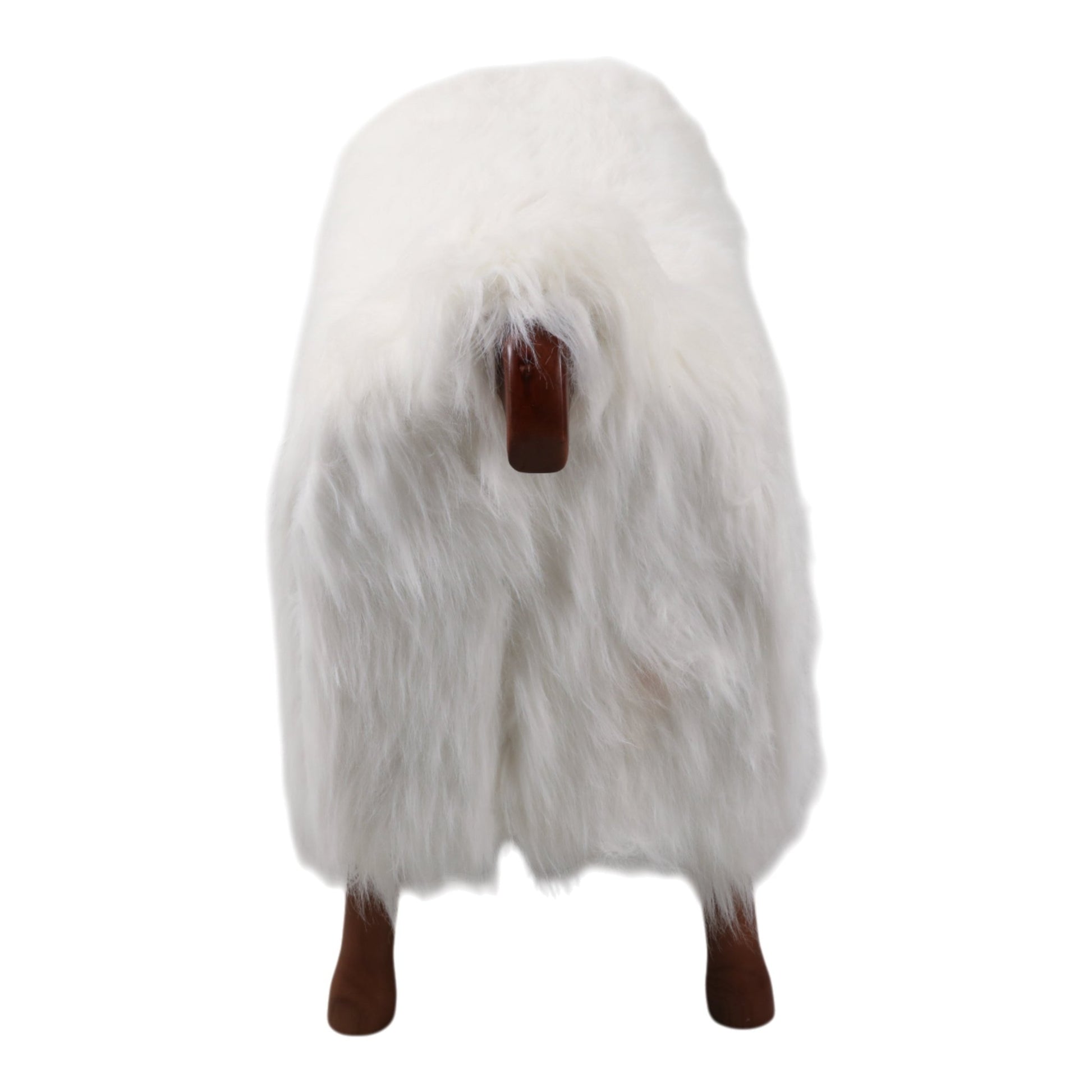 44x33" Faux Fur Sheep, White/brown Table Decors| Sagebrook Home