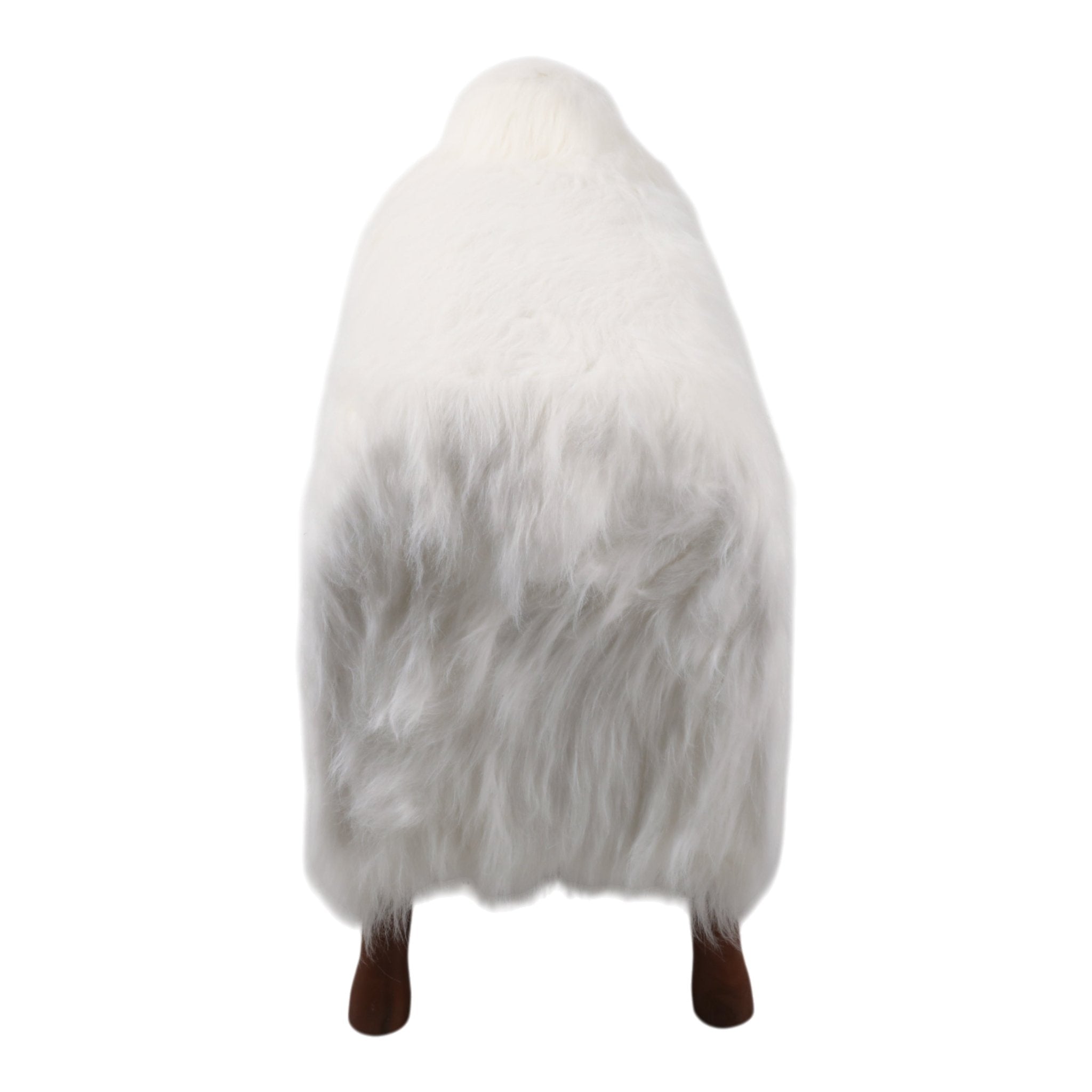 44x33" Faux Fur Sheep, White/brown Table Decors| Sagebrook Home