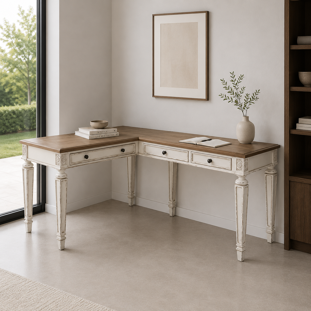 Realyn 60" Home Office Desk Set