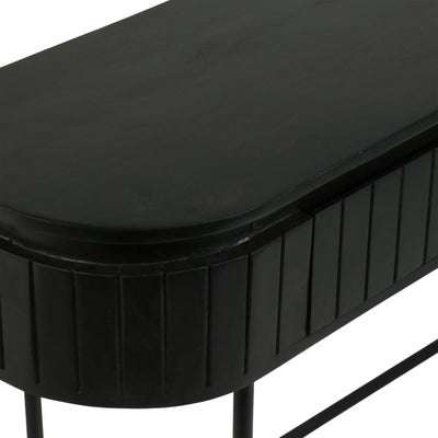 45x32 Ribbed Cabinet, Black - Al Rugaib Furniture