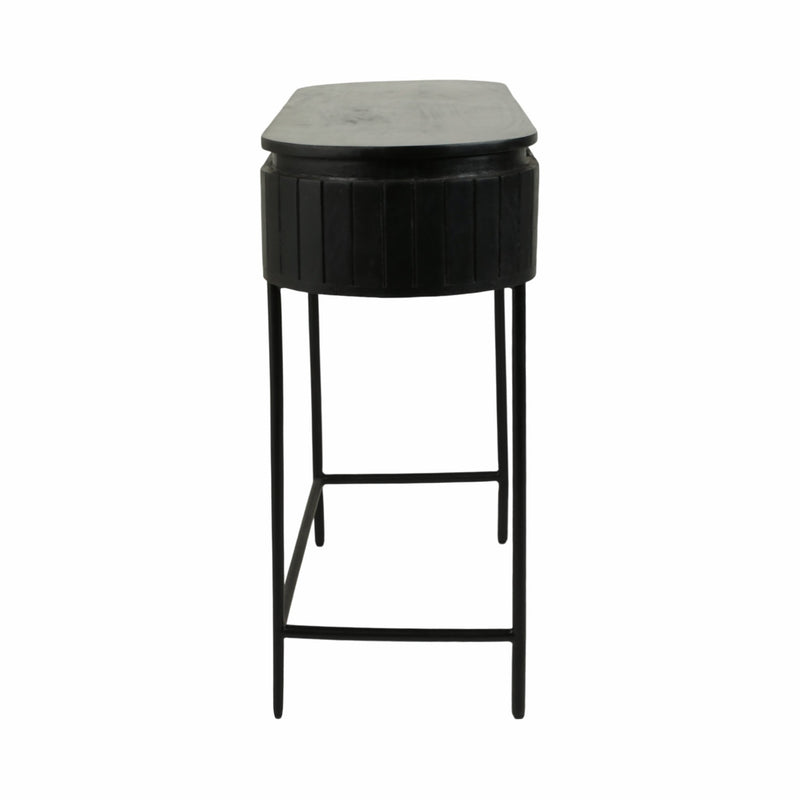 45x32 Ribbed Cabinet, Black - Al Rugaib Furniture