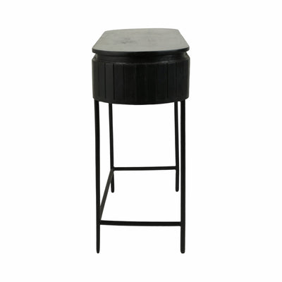 45x32 Ribbed Cabinet, Black - Al Rugaib Furniture
