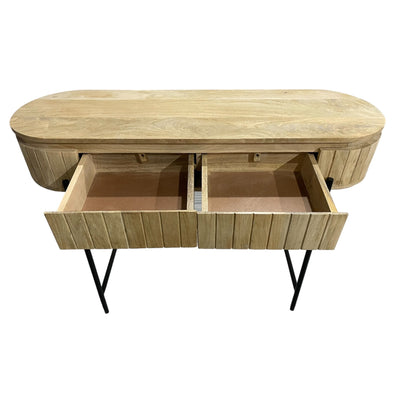 45x32 Ribbed Cabinet, Black - Al Rugaib Furniture