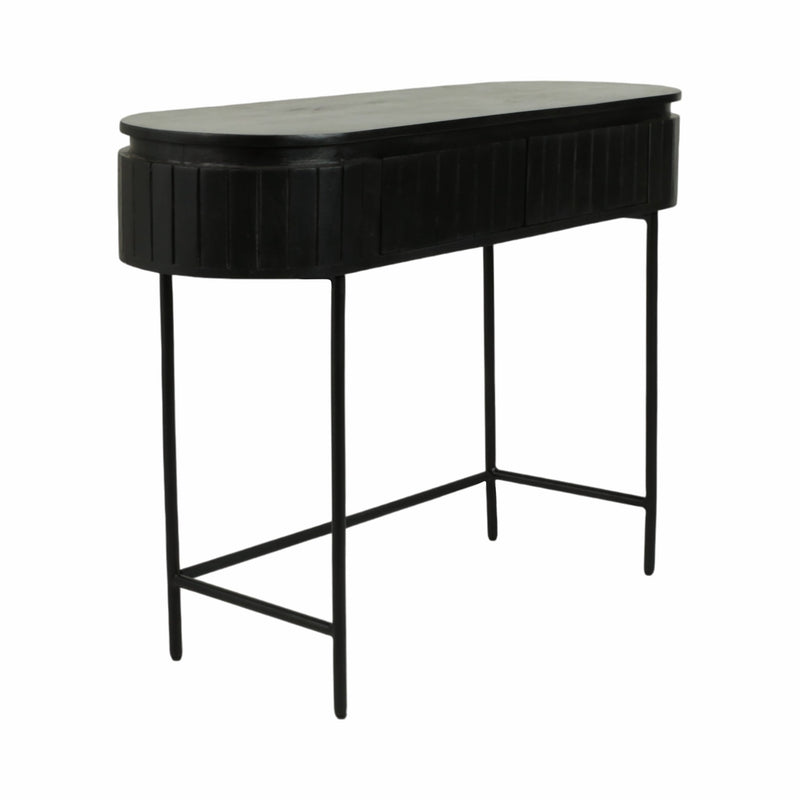 45x32 Ribbed Cabinet, Black - Al Rugaib Furniture