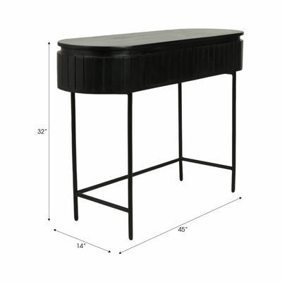 45x32 Ribbed Cabinet, Black - Al Rugaib Furniture