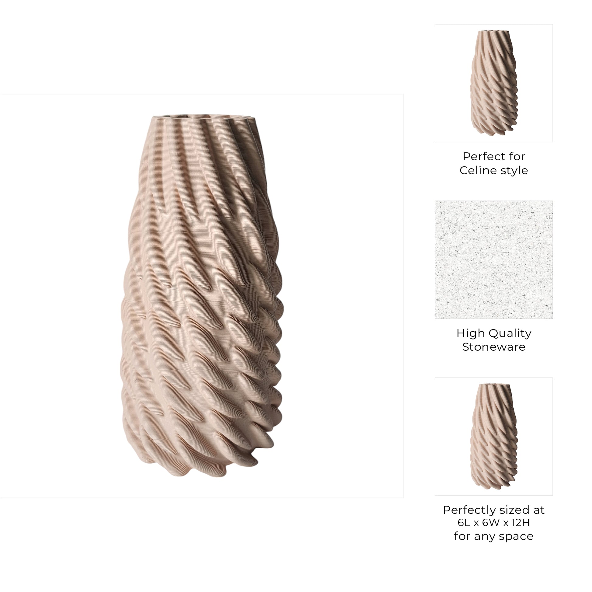مزهرية هافانت المطبوعة ثلاثية الأبعاد Havant 3d Printed Vase