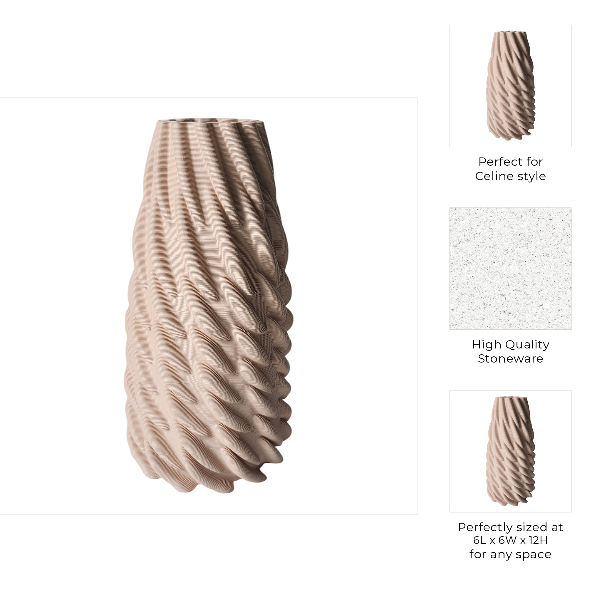 مزهرية هافانت المطبوعة ثلاثية الأبعاد Havant 3d Printed Vase
