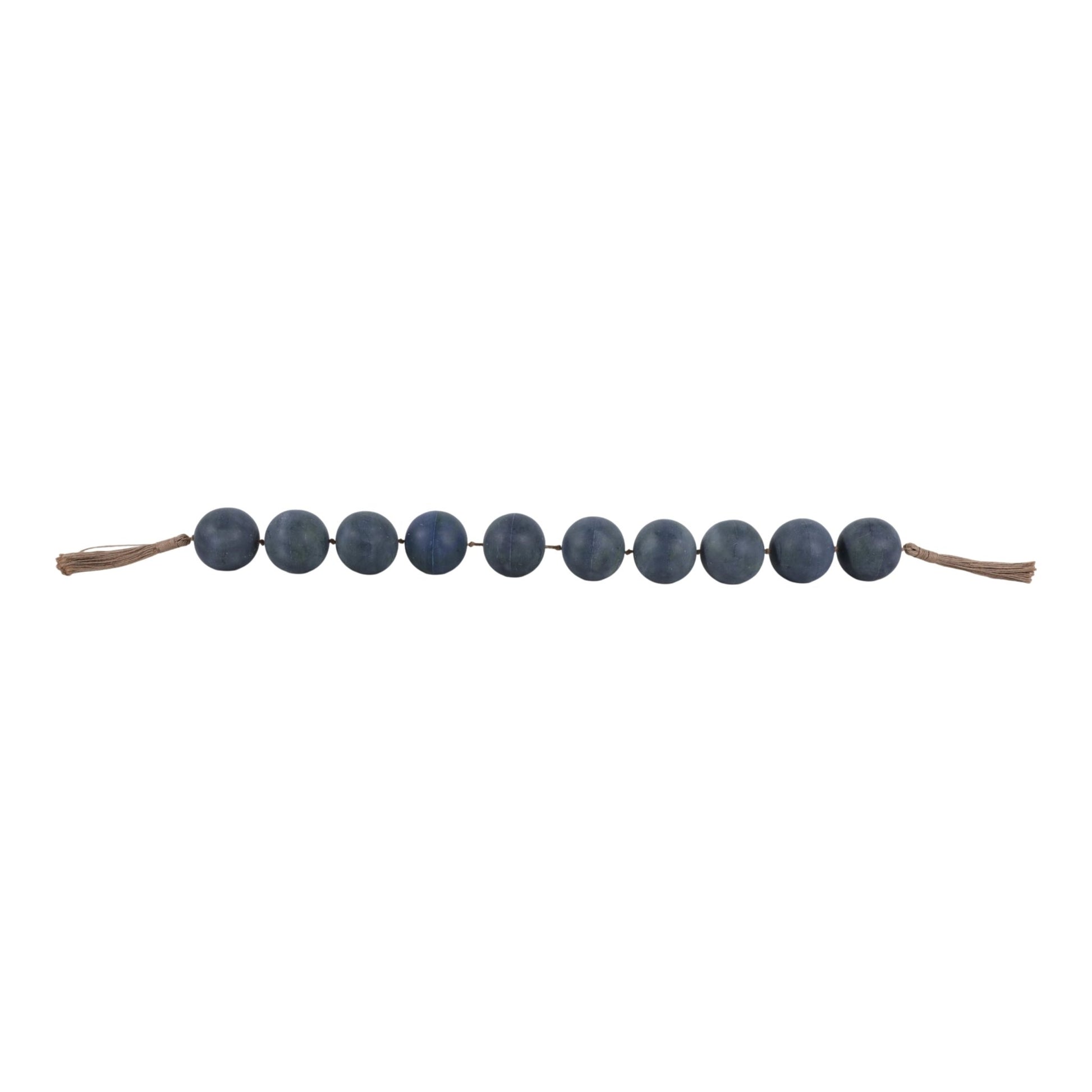 46x3" Marbled Bead Garland, Blue Table Decors| Sagebrook Home