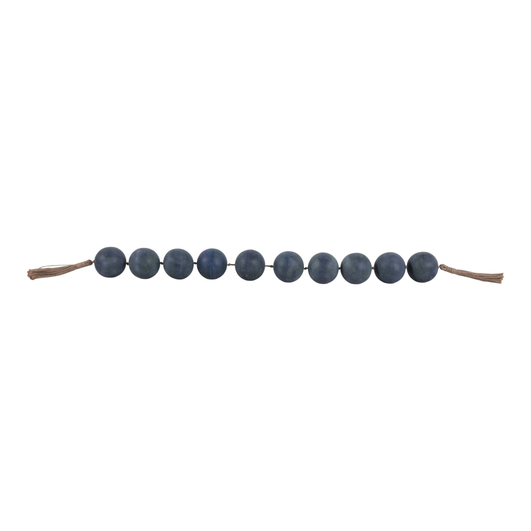 46x3" Marbled Bead Garland, Blue Table Decors| Sagebrook Home