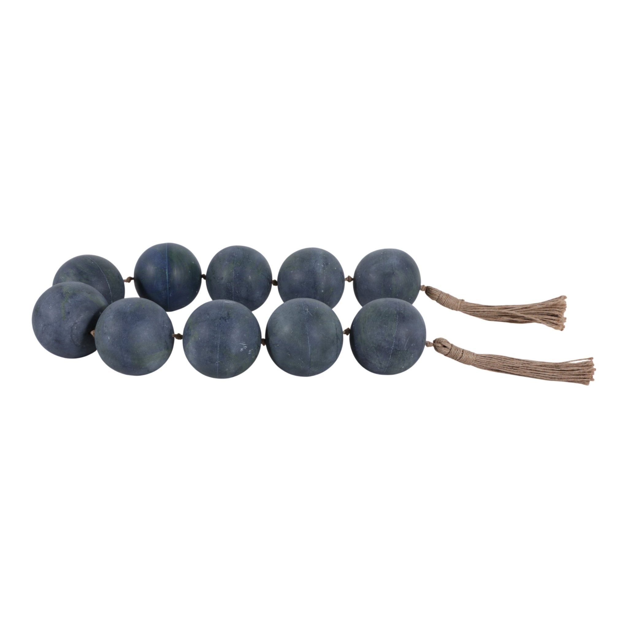 46x3" Marbled Bead Garland, Blue Table Decors| Sagebrook Home
