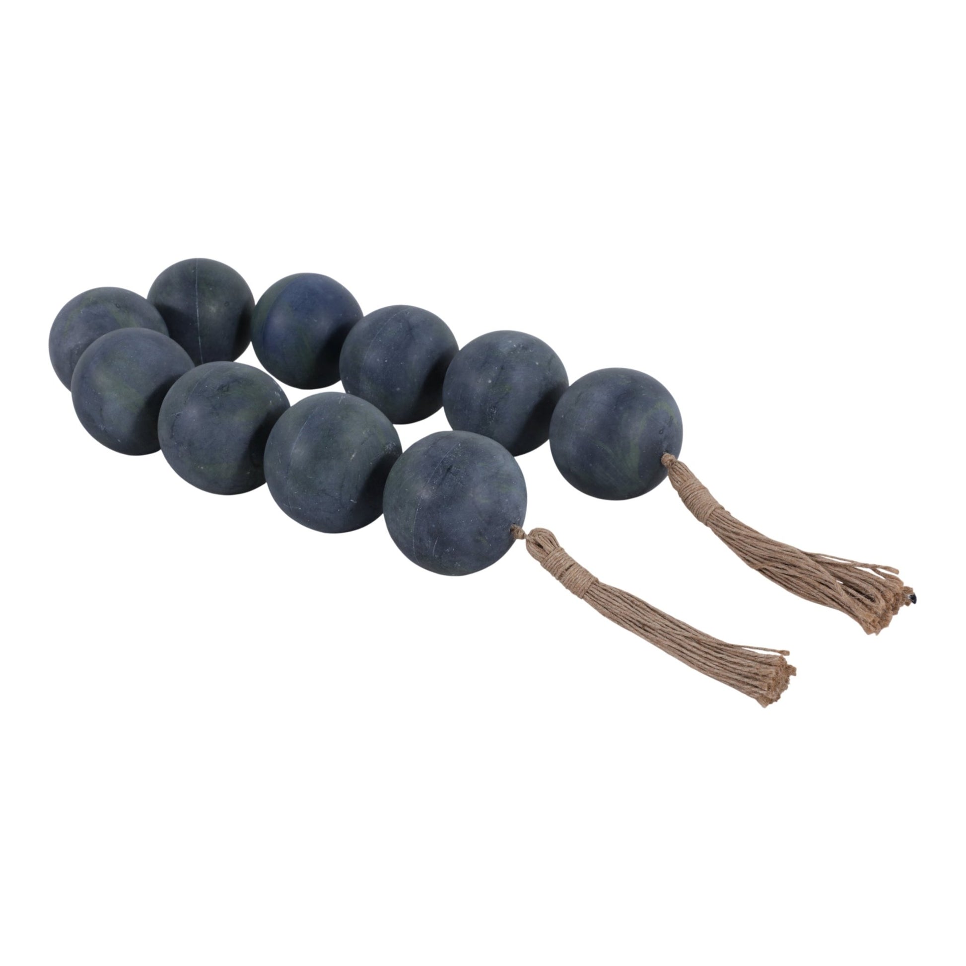 46x3" Marbled Bead Garland, Blue Table Decors| Sagebrook Home