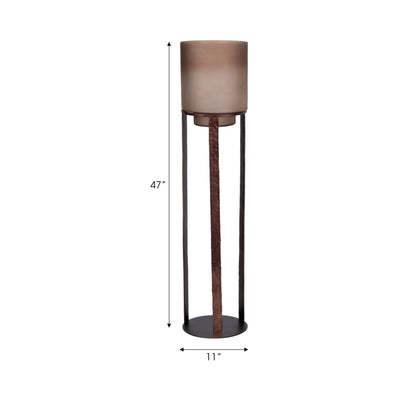 47" Lantern On Stand, Bronze - Al Rugaib Furniture