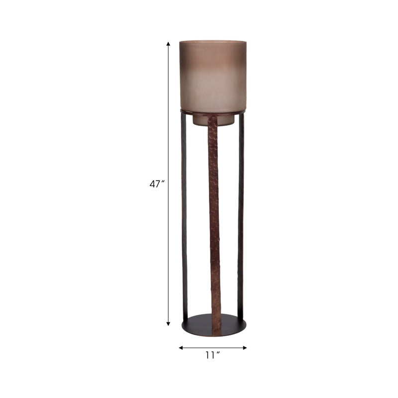 47" Lantern On Stand, Bronze - Al Rugaib Furniture