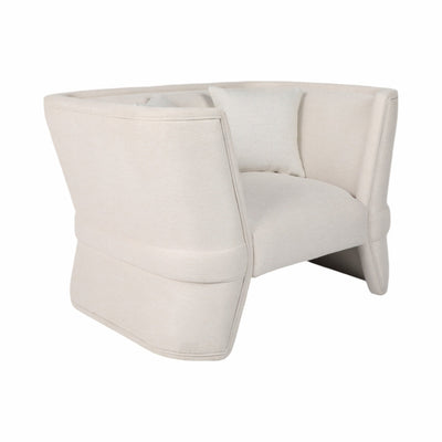 47" Preito Accent Chair, Ivory/beige - Al Rugaib Furniture