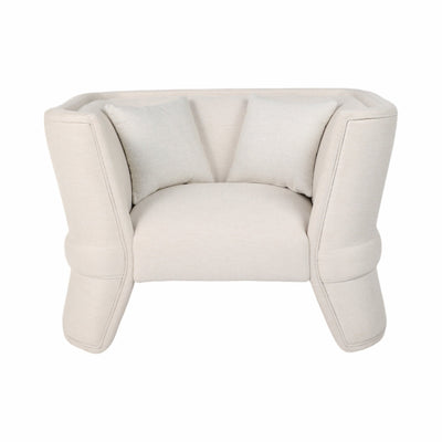47" Preito Accent Chair, Ivory/beige - Al Rugaib Furniture