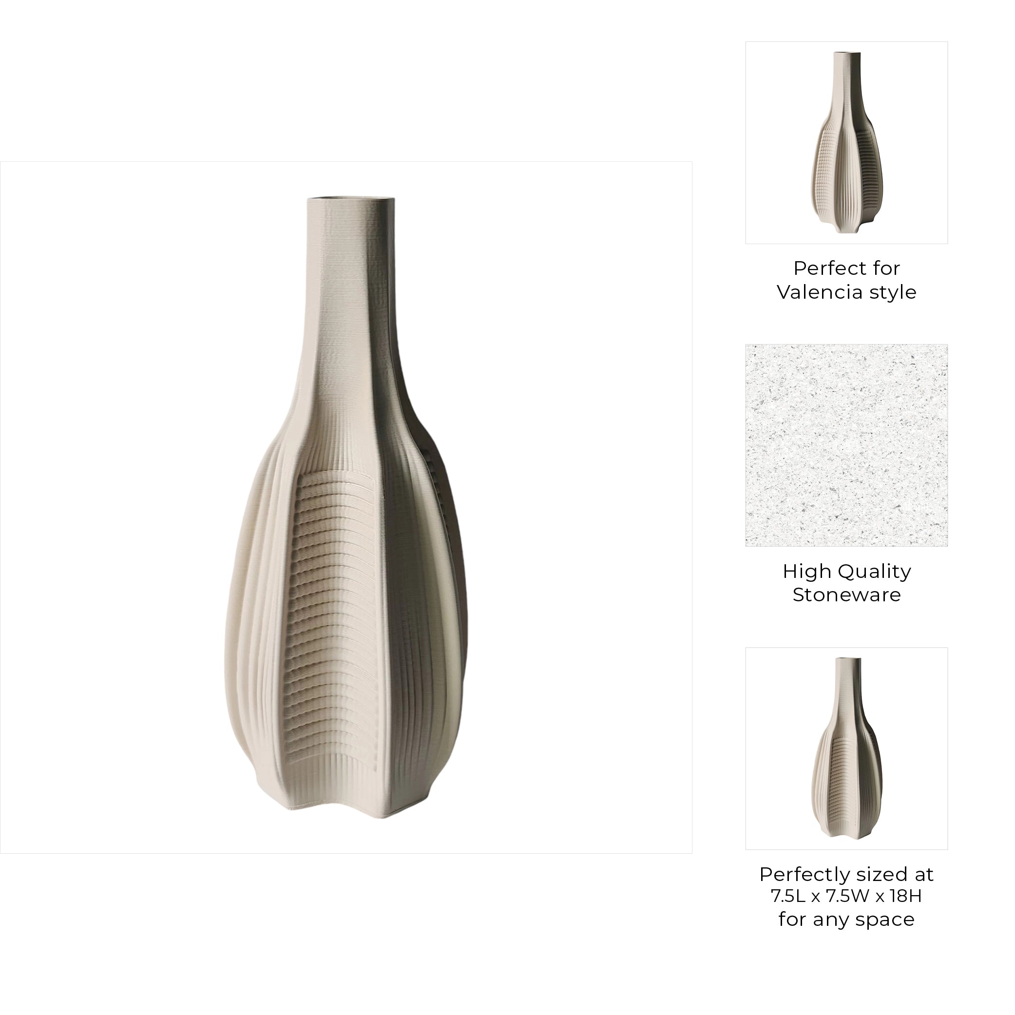 فاز ترافورد المطبوع ثلاثي الأبعاد Trafford 3d Printed Vase