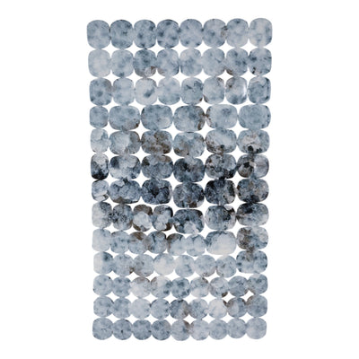 47x26" Metal Discs Wall D?cor, Blue Multi - Al Rugaib Furniture