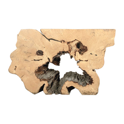 47x30 Exposed Root Console Table, Natural - Al Rugaib Furniture