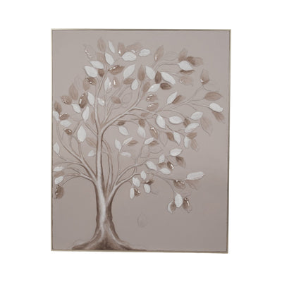 47x59 Tangra Tree Dimensional Plaster Wall Art - Al Rugaib Furniture