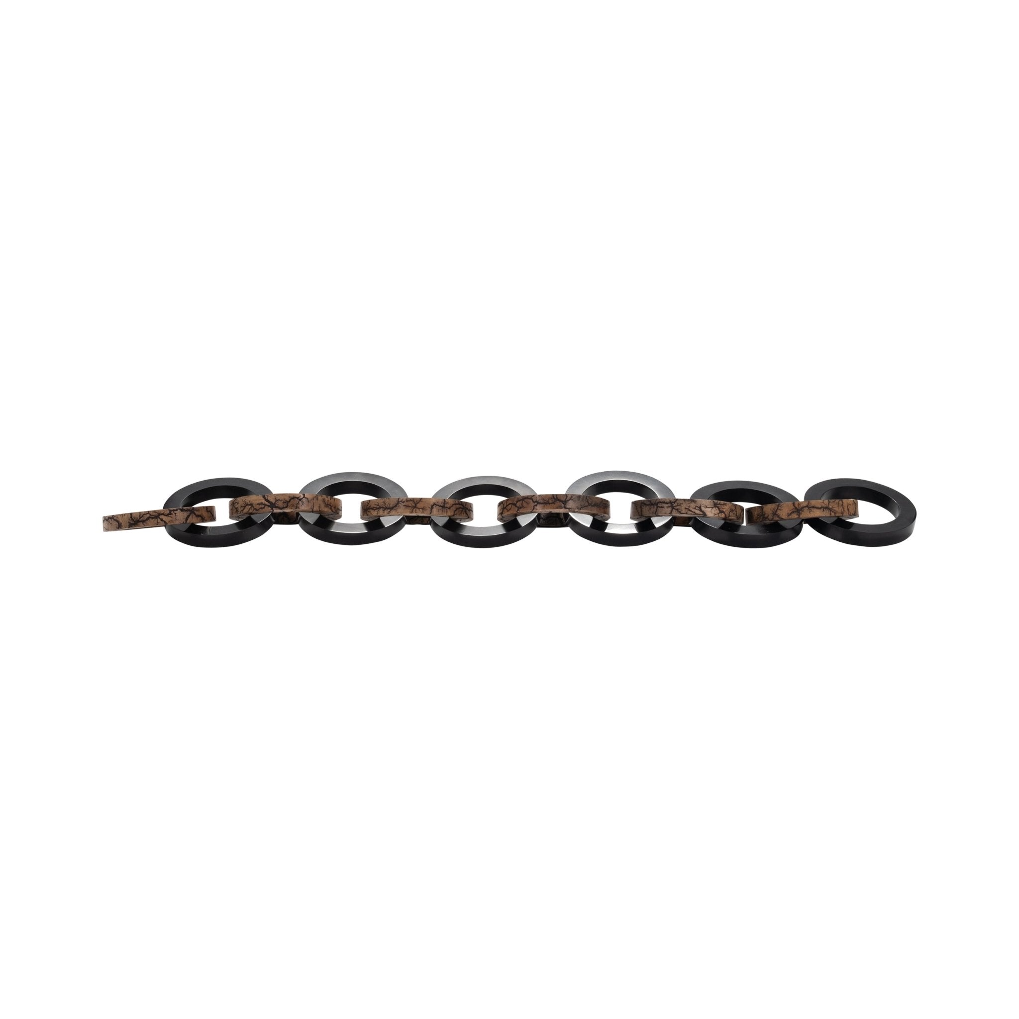 48" Kanu Wood And Resin Link Chain Table Decors| Sagebrook Home
