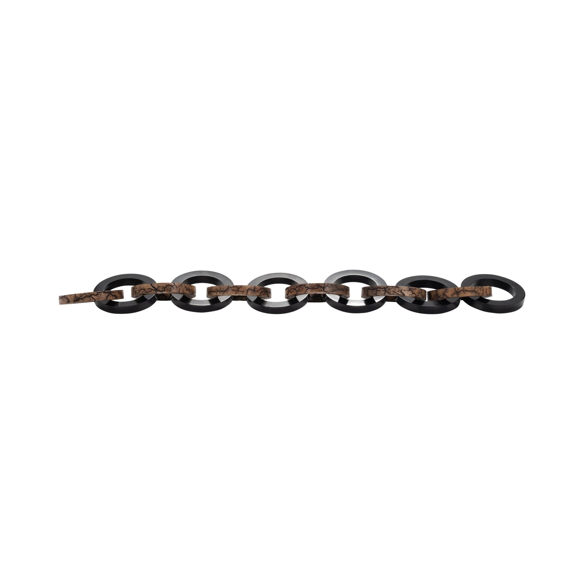 48" Kanu Wood And Resin Link Chain Table Decors| Sagebrook Home