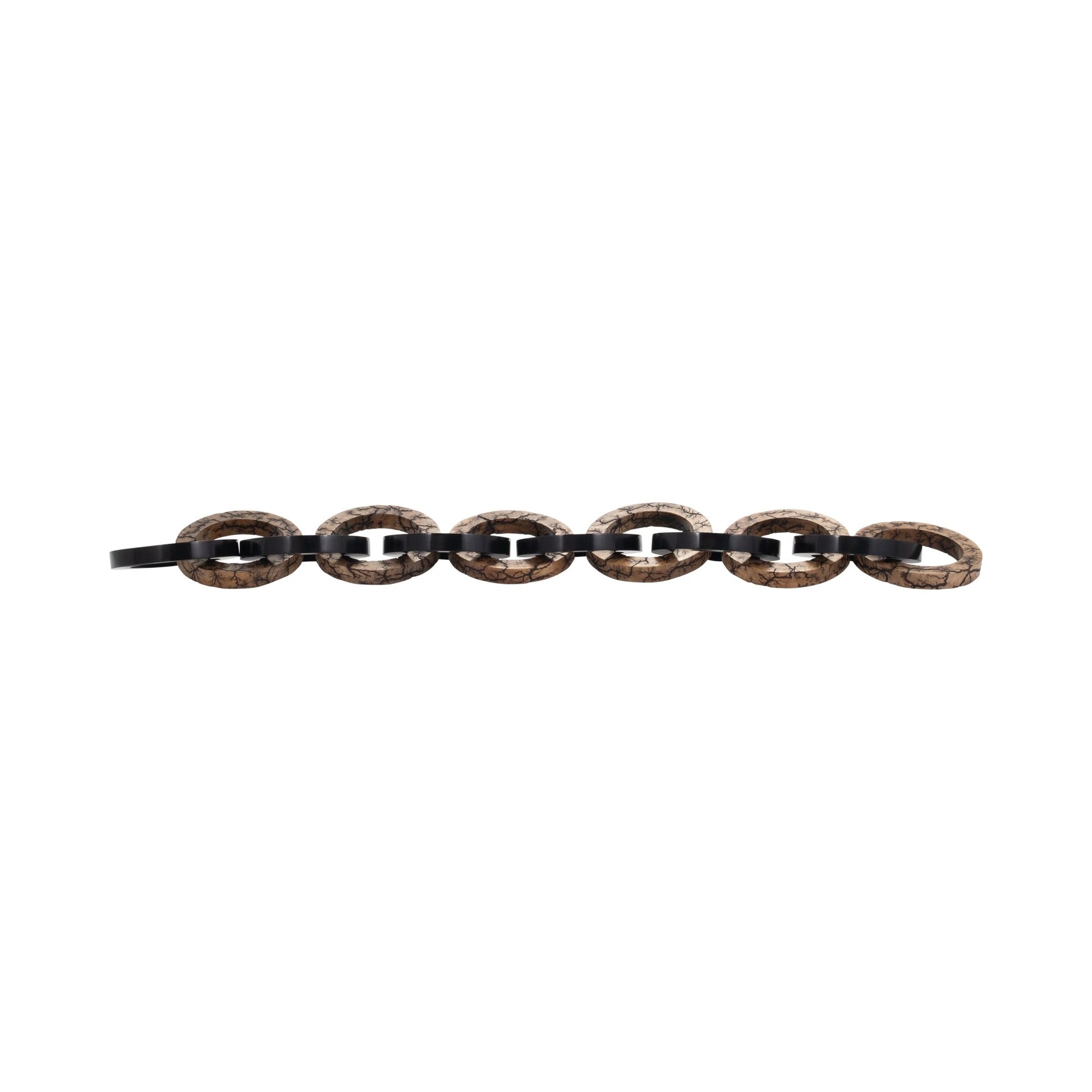 48" Kanu Wood And Resin Link Chain Table Decors| Sagebrook Home