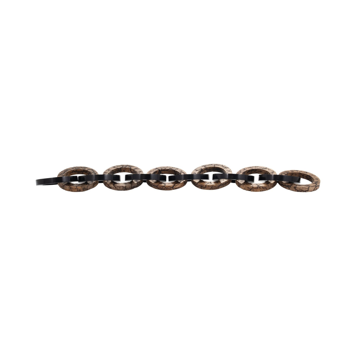 48" Kanu Wood And Resin Link Chain Table Decors| Sagebrook Home