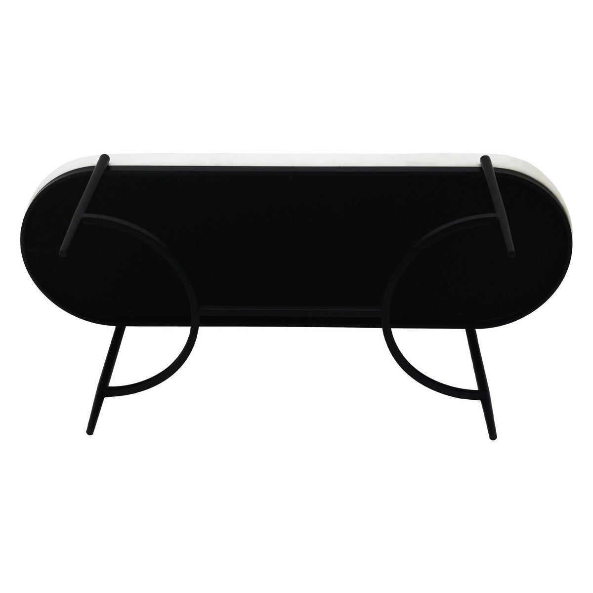 48" KINROSS CREAM VELVET BENCH Benches| Sagebrook Home
