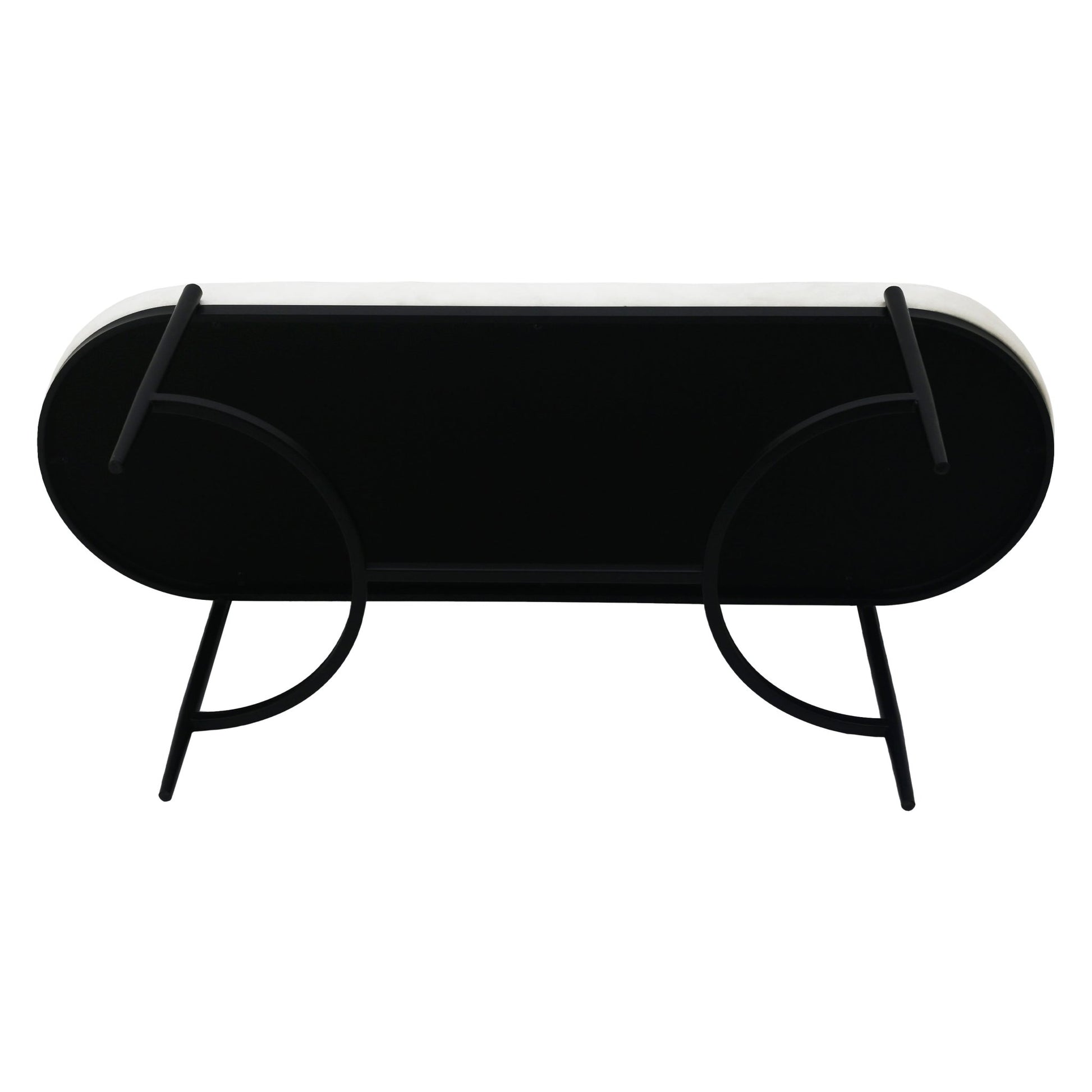 48" KINROSS CREAM VELVET BENCH Benches| Sagebrook Home