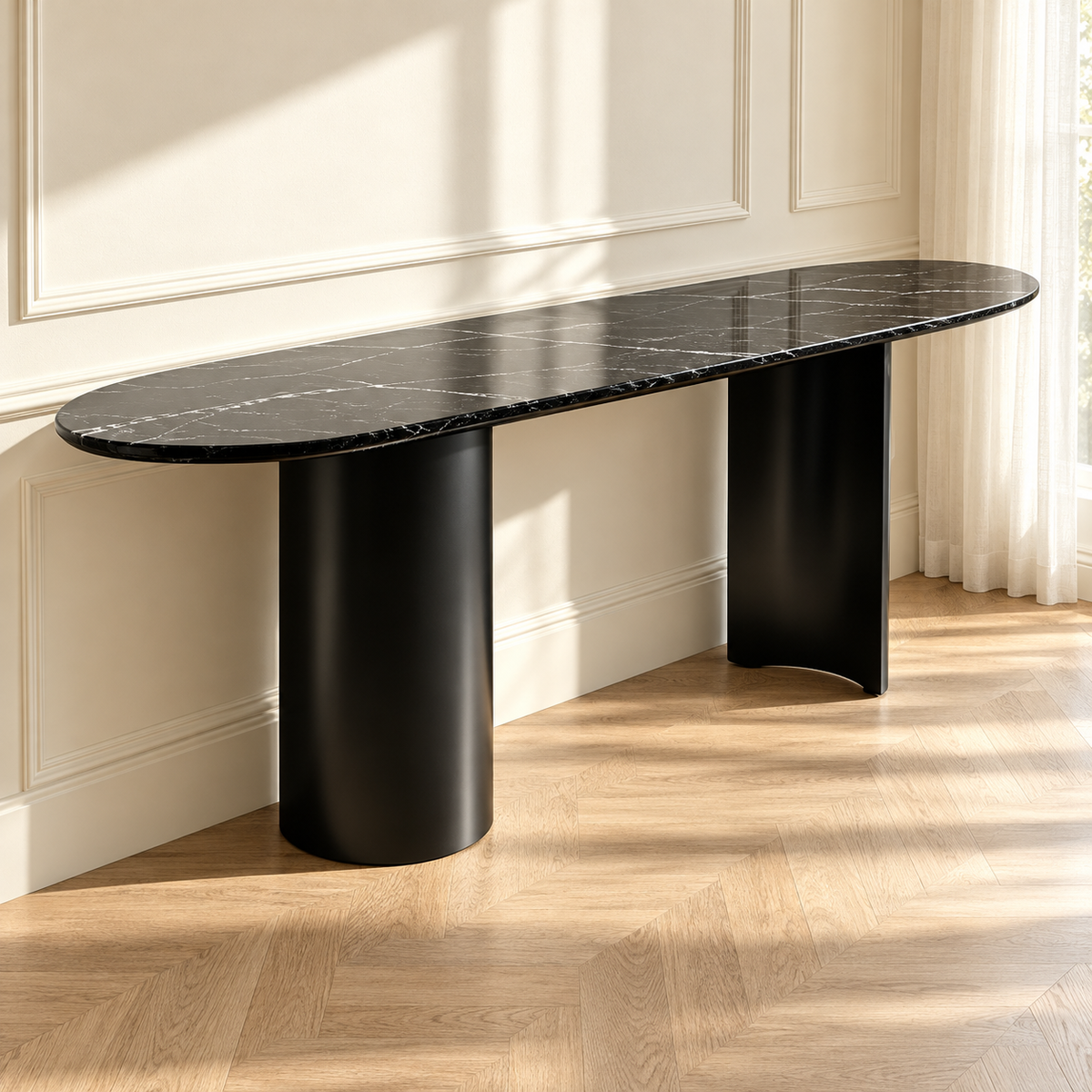Twirl Black  Bar table - 152 Cm