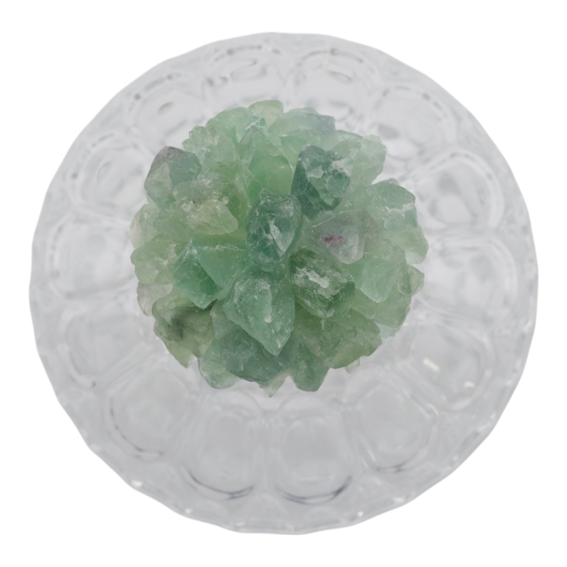 برطمان زجاجي بحجر أخضر لانسيلوت Lancelot Green Stone Glass Jar