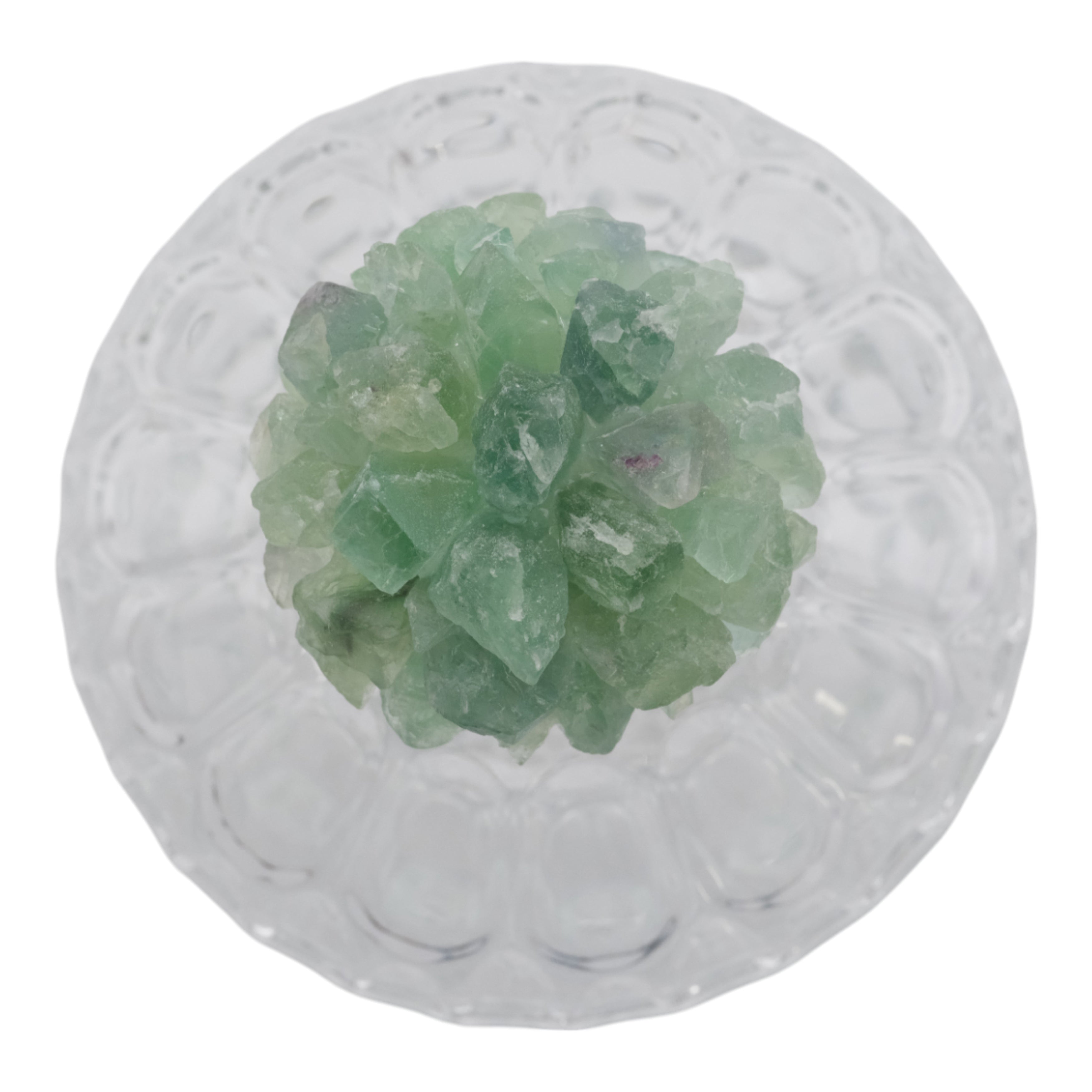 برطمان زجاجي بحجر أخضر لانسيلوت Lancelot Green Stone Glass Jar