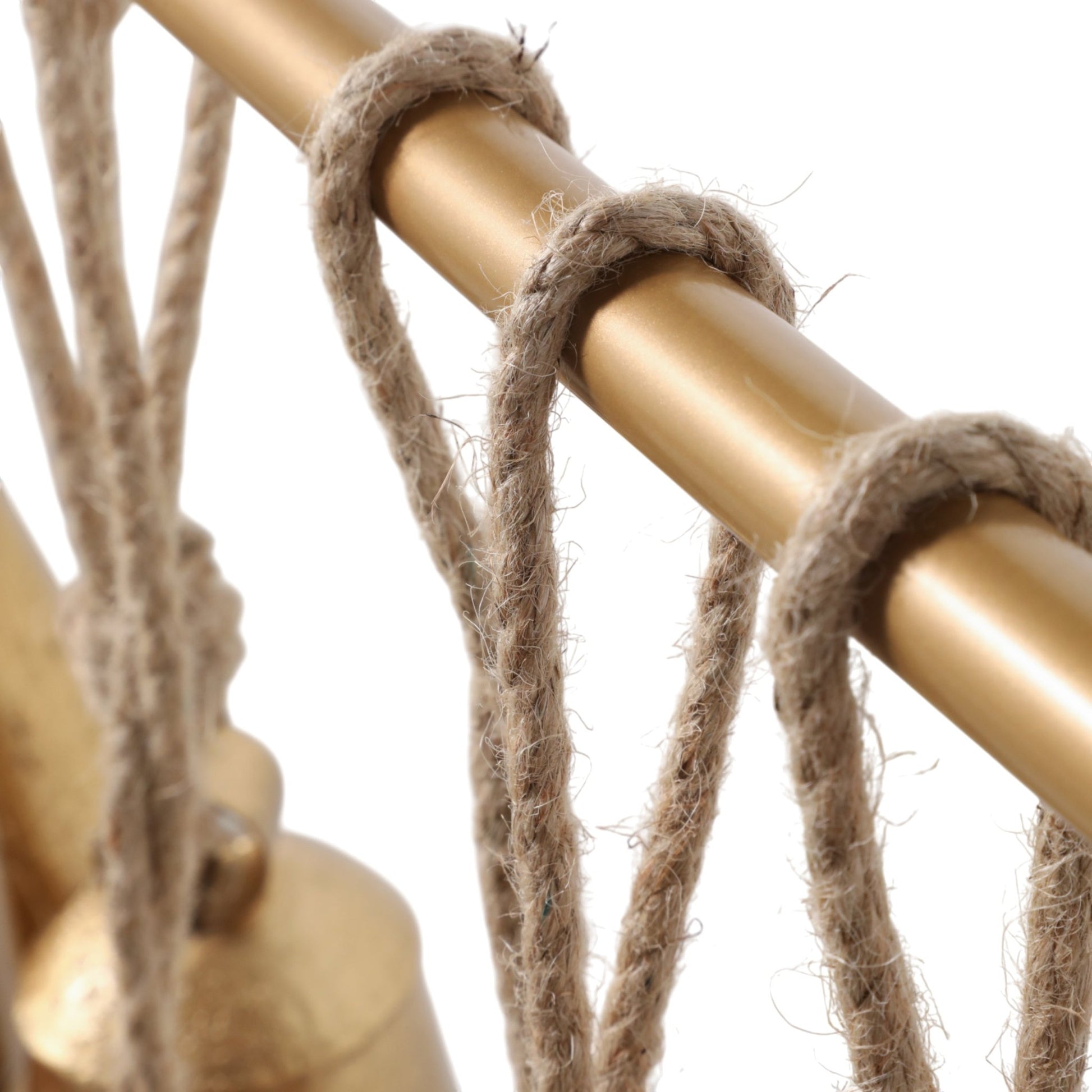 48x20" Assorted Cone Bells On Bar, Gold Wall Art| Sagebrook Home