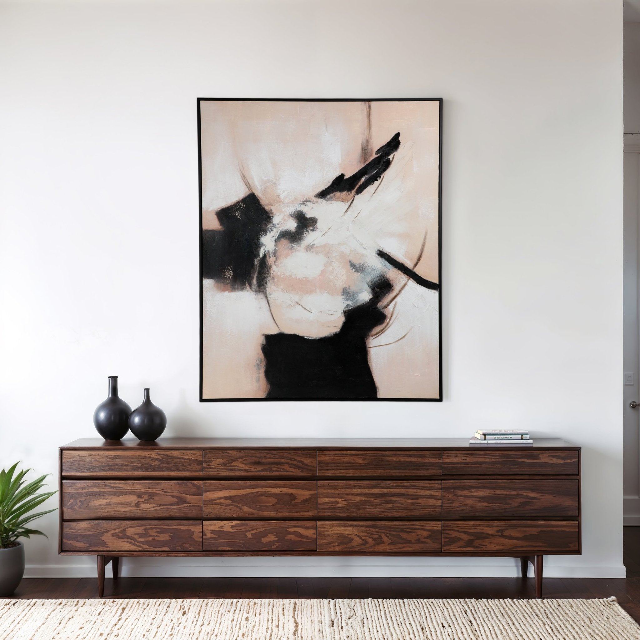 48X60 UZIMA HANDPAINTED WALL ART Wall Art| Sagebrook Home