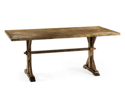 JC Edited - Casually Country Collection - 72 Solid Medium Driftwood Dining Table