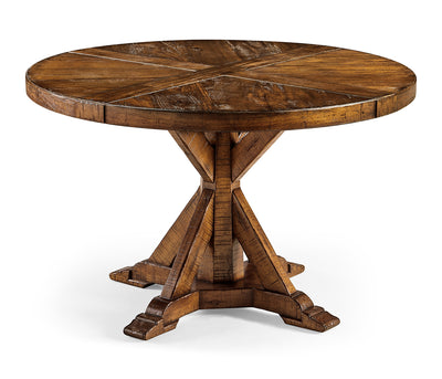 JC Edited - Casually Country Collection - 48 Country Walnut Circular Dining Table