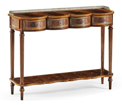 Buckingham Collection - Mahogany Scalloped Console