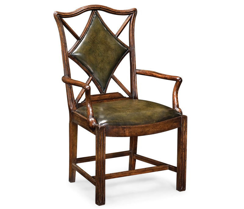 Windsor Collection - Playing Card Diamond Arm Chair