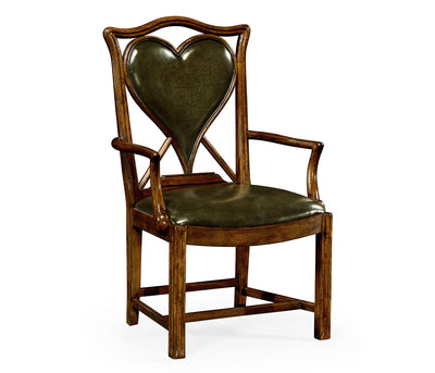 Windsor Collection - Playing Card Heart Arm Chair