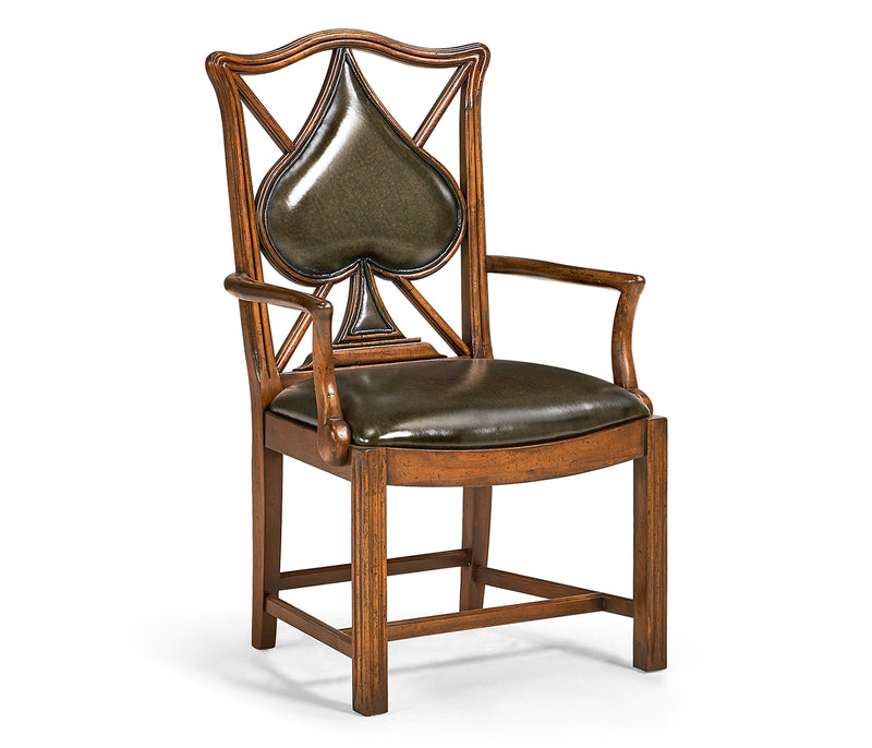 Windsor Collection - Playing Card Spade Arm Chair